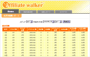 成果レポート画面
